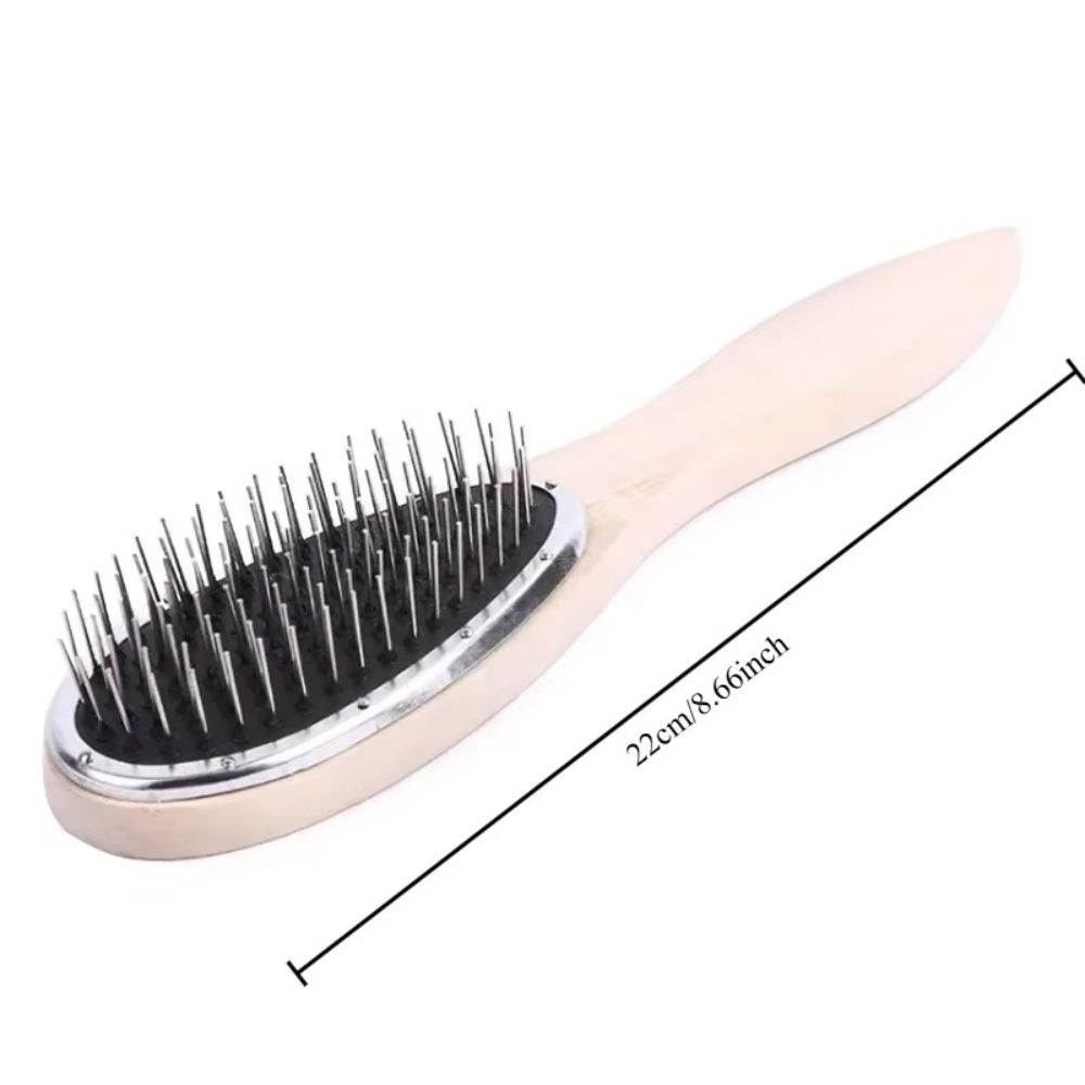 Wooden Handle Wig Brush Anti Static Anti Static Comb Portable Detangling Comb For Wig Styling