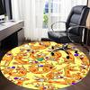 1 Stück Katze Hund Büro Runder Teppich, Schlafzimmer Wohnzimmer Heimdeko, Zimmerdeko, Offic a1016120