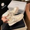 Satin summer breathable ballet training shoes fight heightening soft-soled casual sports Forrest Gump shoes