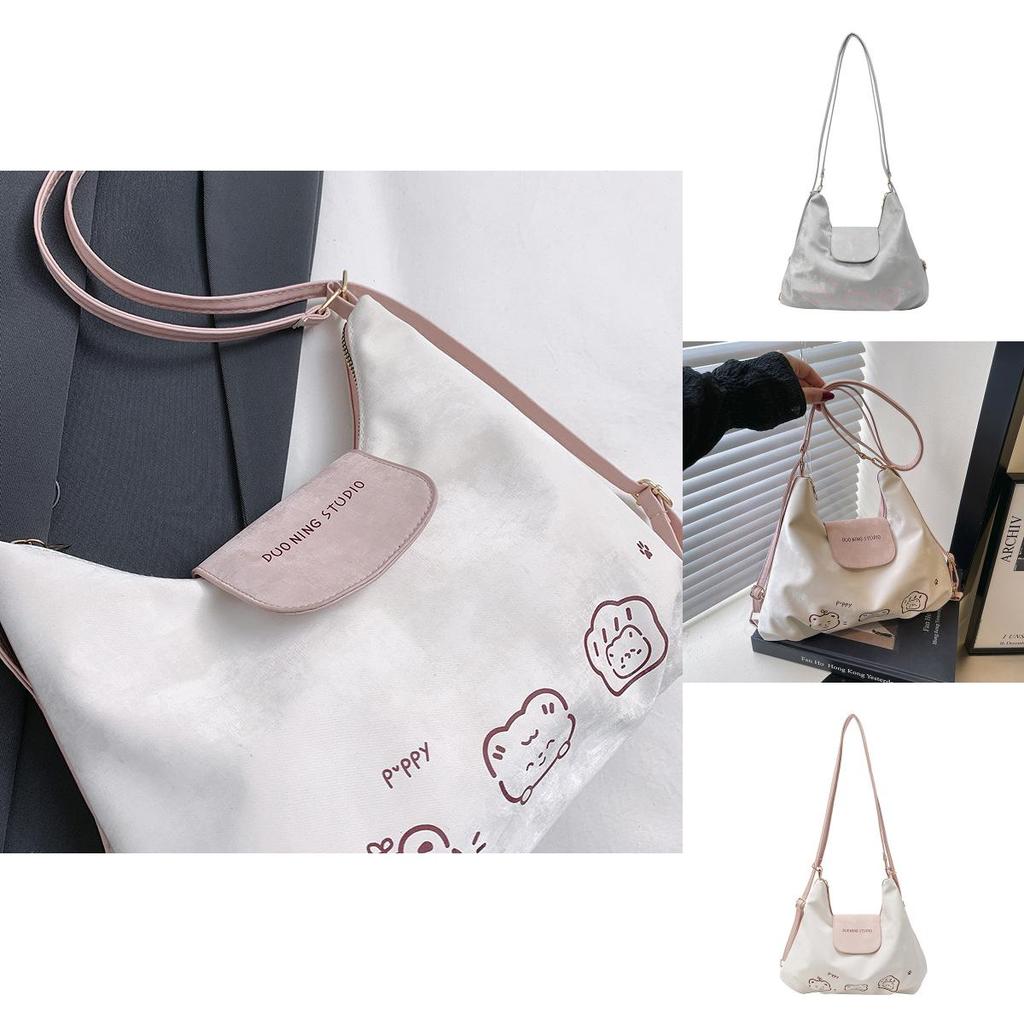 Bear Pattern Tote Bag For Women With Large Capacity And Pu Material For Daily Use