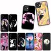 Funda Coque Cover for Apple iPhone 15 14 16 Plus XS 13 11 12 Pro Max XR X 16E ProMax Phone Case Cat Sailors Beautiful Girl Moon