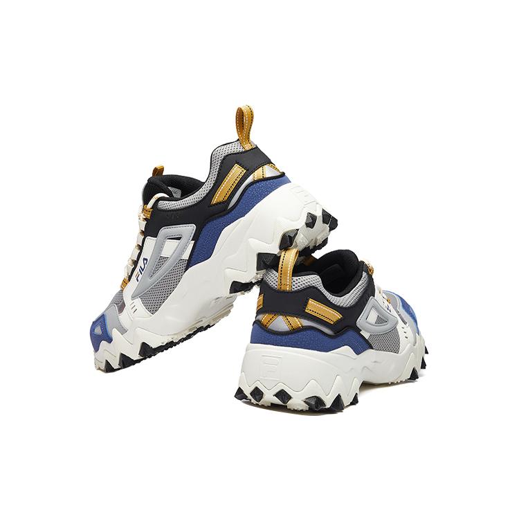 Fila Oakmont Abrasion Resistant Breathable Coverage Low Top Casual Shoes Men's Gray Blue (Unisex) Casual Shoes F12M031111FGC