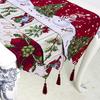 180X34CM Christmas Series Printing Table Runner Mat for Home Party Decoration