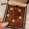 Comfortable Bracelet Women Bracelet Four-Leaf Clover Design Casual Adjustable Chain