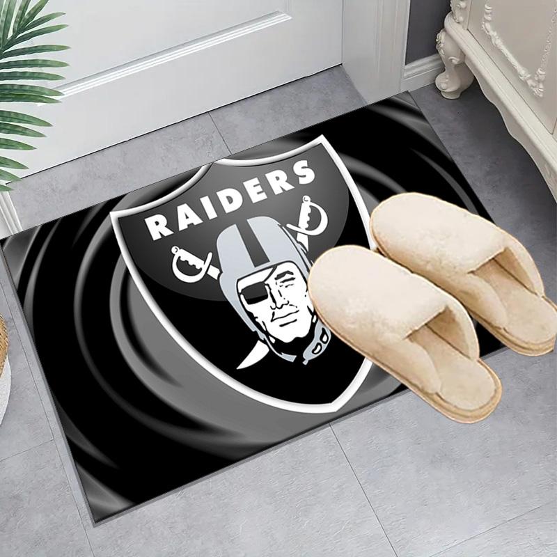 1PC Las Vegas Raiders Design Rug Game Carpet, Floor Mat for Bedroom Living Room Entryway Rug, Home Decor Idea Gift for Christmas birthday