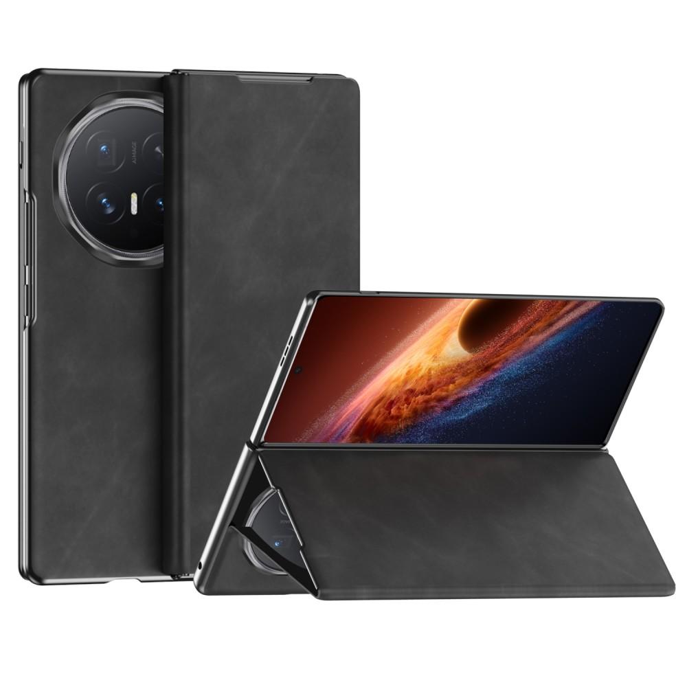 Telefoonhoesje Voor Honor Magic V6 V5 Effen Kleur Flip PU Leer Houder Ontwerp Beschermende Schaal Bescherming Achterkant