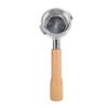 NOWWA Bottomless Espresso Coffee Portafilter 58mm Detachable Solid Wood And Stainless Steel 2 Ears for Coffee Machine