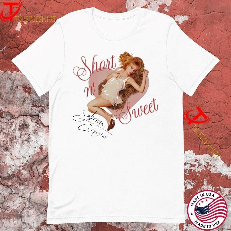 Sabrina Carpenter Short N_ Sweet Cotton Size S-4XL Shirt Unisex T-Shirt L