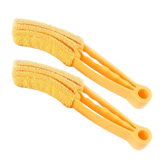 Dual-Head Car Vent Cleaning Brush with Soft Bristles Dashboard Interior Detailing Tool for Dust Removal Reusable Essential Auto Accessory