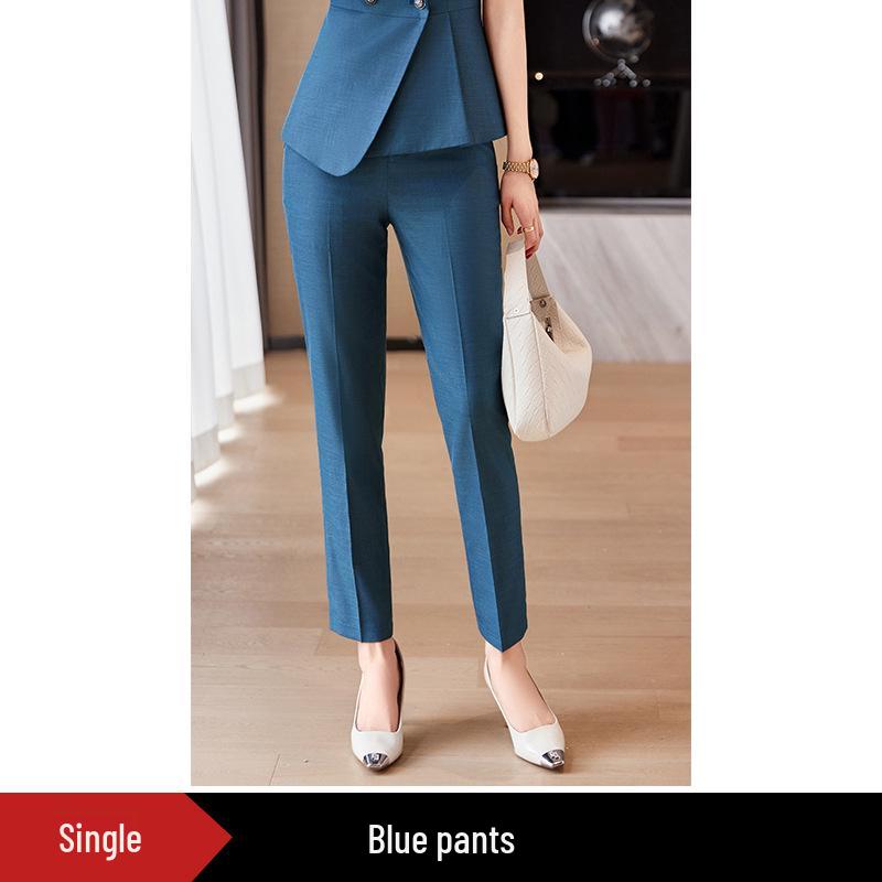 Premium Women's Formal Summer Suit Set: Beautician & Hotel Workwear Skirt