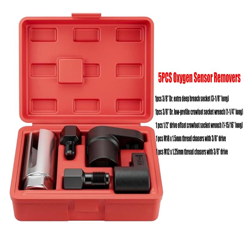

Набор торцевых ключей для датчиков кислорода NarzrIe M12 M18, автоматический, для снятия/установки, смещенный, 22 мм, набор торцевых головок для датчиков кислорода/вакуума, 5 шт.