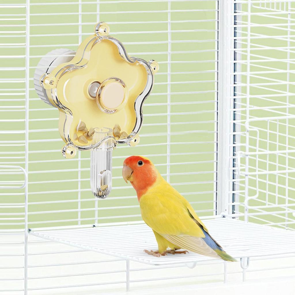 Cockatiel Foraging Toys Rotating Cage Supplies Flower Bird Slow Feeder For Home Alone Time Mental Stimulation Exercise Area