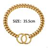 Large Dog Chain Collar Training Stainless Steel Chew Proof Necklace Choker