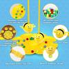 Honey Bee Pearl Picking Fishing Magnetic Bead Board Game, Parent Child Interactive Gathering Puzzle Early Education Toy