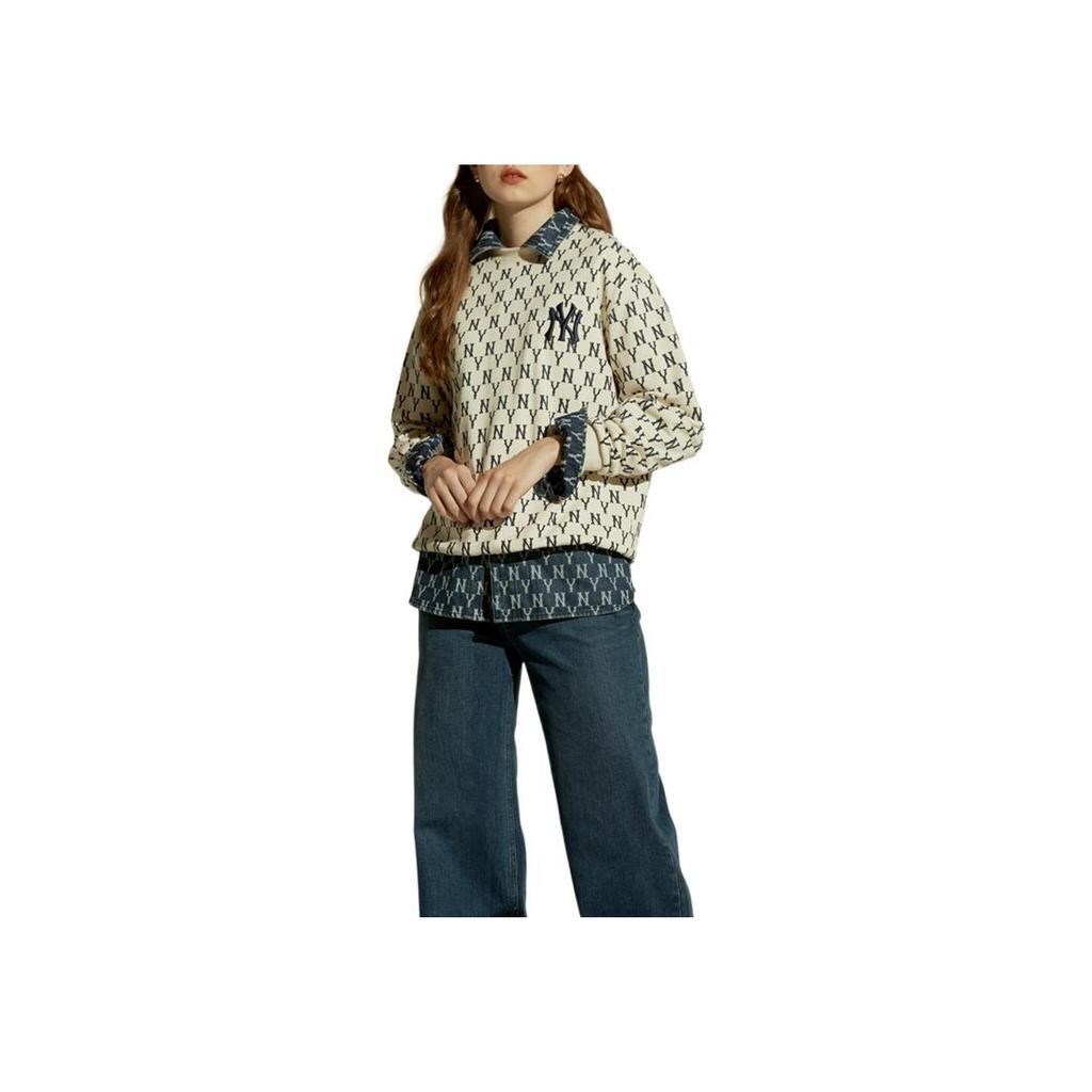 New MLB New York Yankees Sweatshirts Unisex White 31MTM2041-50I