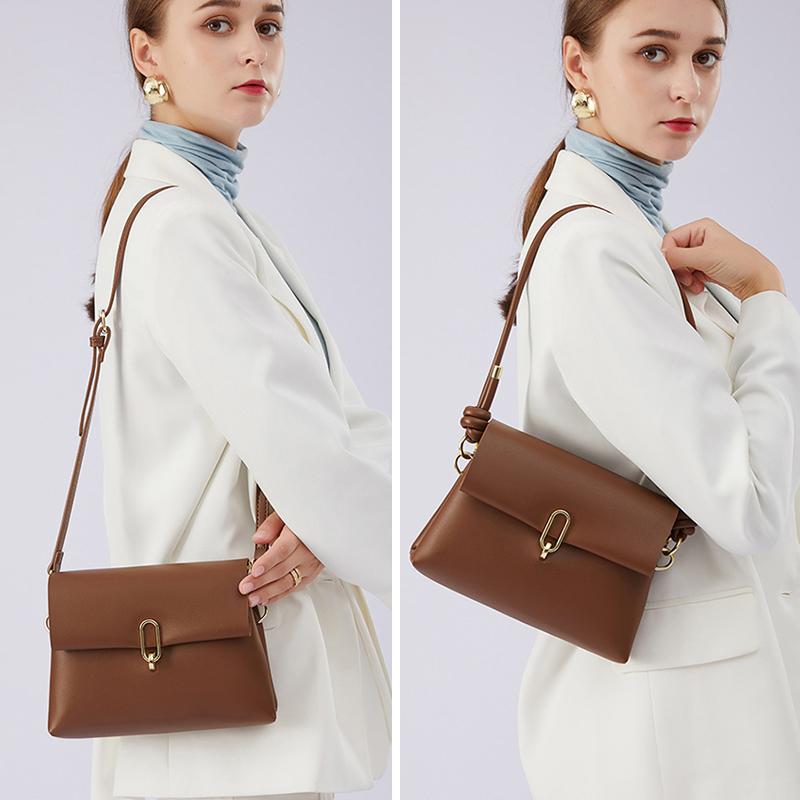 Geantă de umăr de modă pentru femei, din piele PU, cu curea de umăr reglabilă, de designer de lux, pentru femei