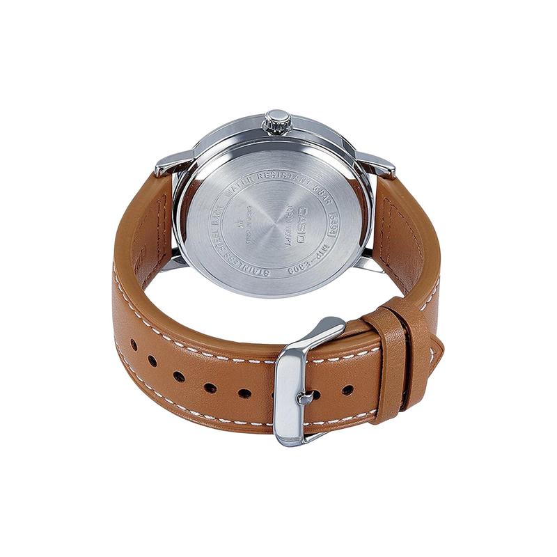 CASIO STANDARD series brown men s waterproof casual business simple pointer quartz watch leather strap Quartz Steel Strap men s watch bl MTP-E309L-5AV чёрный