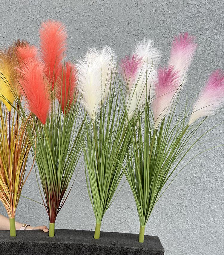 Nordic Reed & Foxtail Grass Artificial Office Plants Window Decor 