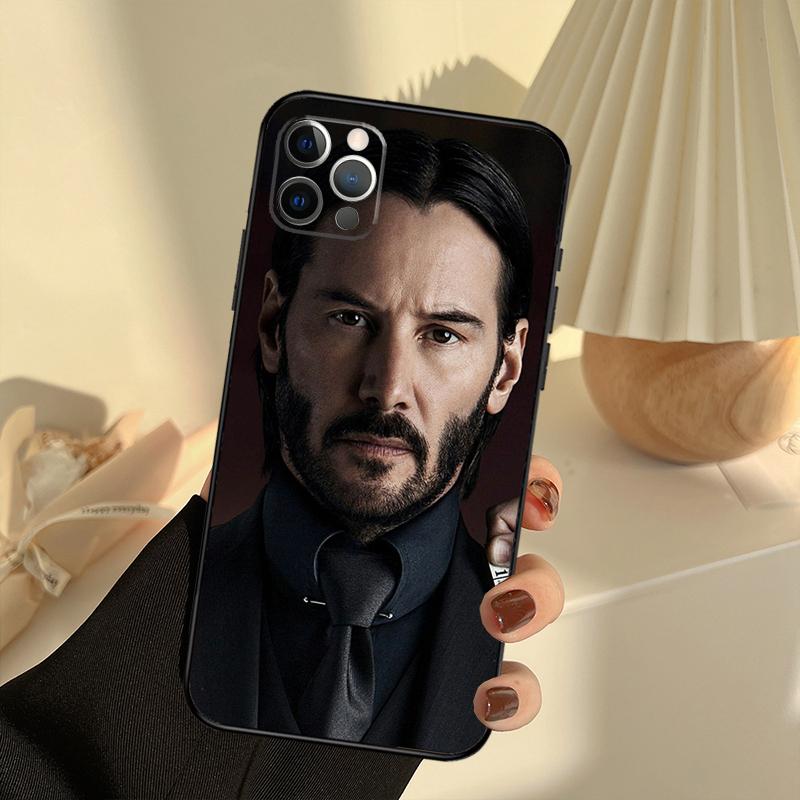 Cool Movie John Wick Phone Case For iPhone 16 14 13 12 11 15 17 Pro Max 13 Mini 15 16 Plus 16e 17 Air Cover Funda