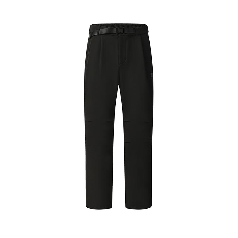 Fila Fitness Fashionable Casual Solid Color Comfortable Versatile Straight Leg Waterproof Woven Pants Men Bottoms A51M541804F-BK