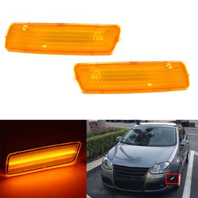 2 Adet Yan İşaret Lambası Muhafazası Aksesuar Değişimi Taşınabilir Ön Tampon Tekrarlayıcı Sinyal Çerçevesi 5K0945071 5K0945072 VW Golf 6 MK6 09-13 US için