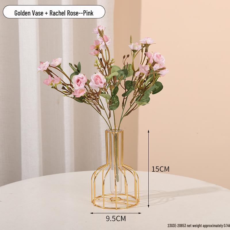 Minimalist Transparent Glass Vase for Creative Flower Arrangements In Living or Dining Rooms