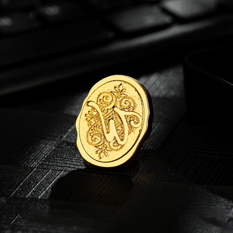 Retro Sealing Wax Stamp Head 26 Letter A-Z Alphabet Seals Stamp Set Tools Post Decor Antique Alloy Seal Head Wedding Craft Gift