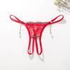 Sexy Transparent Thong Eyelash Lace T Panties Women Plus Size Lace Panties G-string