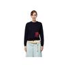 Coach Animal Print Round Neck Pullover Sweatshirt Women Tops Black C2510-BLK