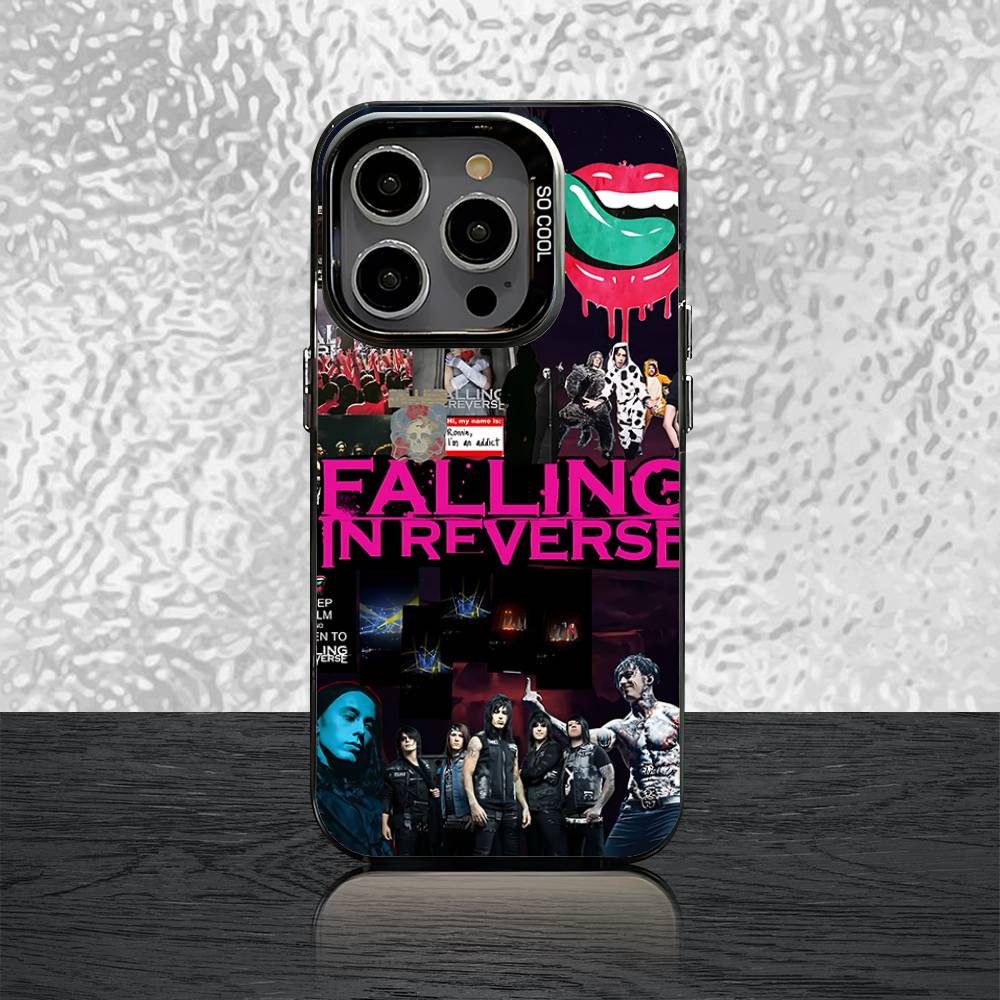 

F-Falling In R-Reverse Phone Case For iPhone 16,15,14,13,12,11,Pro,Max,Plus,Mini,SE Black Candy Matte Shockproof Cover iphone15plus
