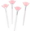 4pcs Mask Brush, Fan Brush, Soft Pink Facial Brush, Facial Applicator, For Applying Mask, Makeup