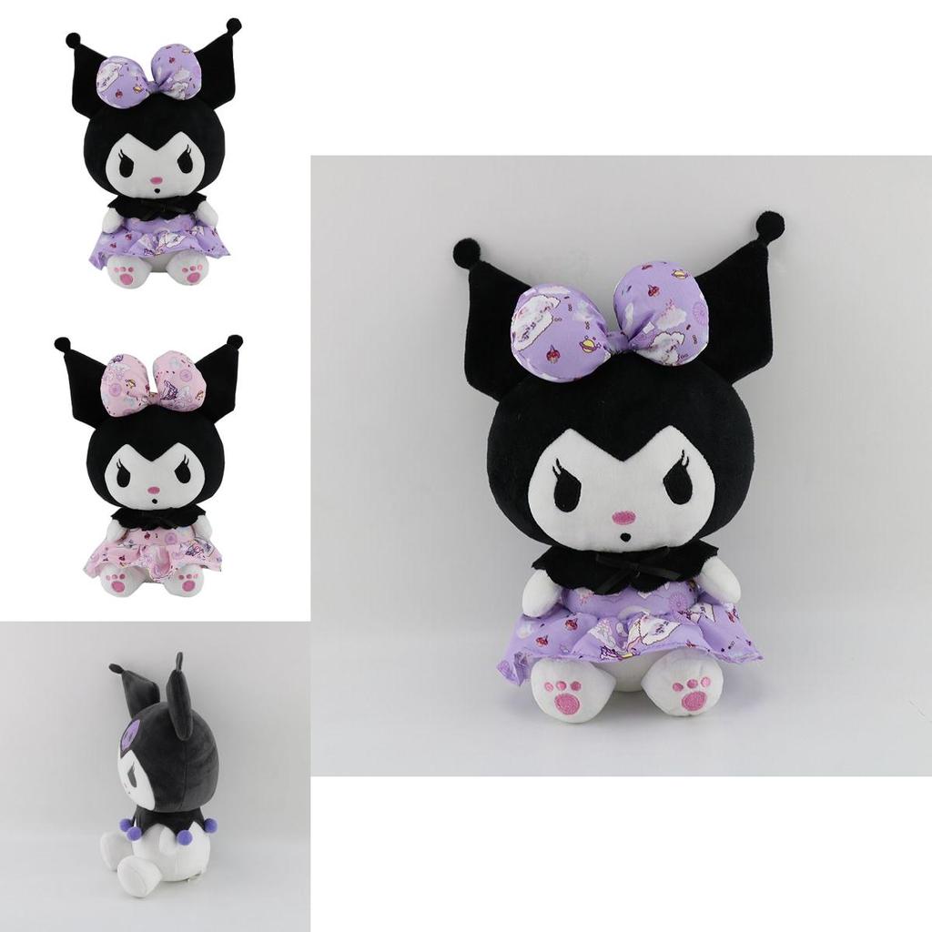Cute Cartoon Kawaii Kuromi Plush Toy In 25cm Soft And Stuffed Design