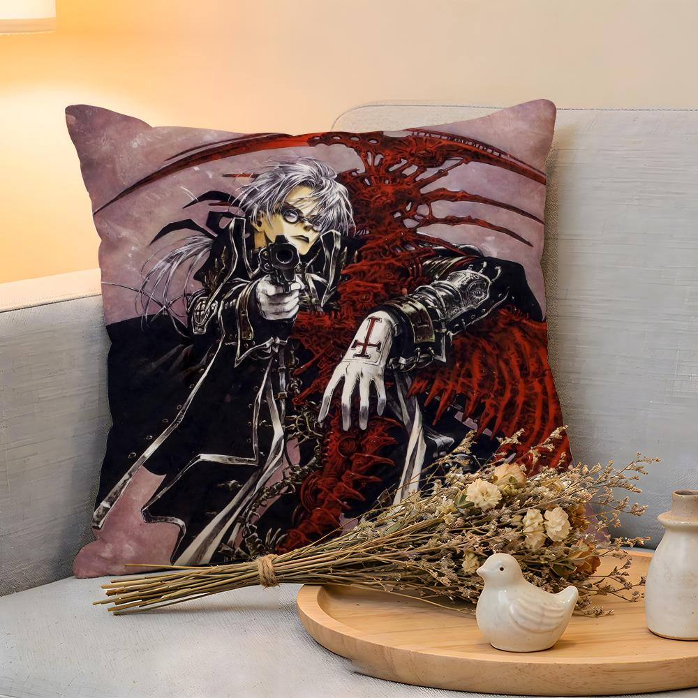 

Cushion Cover Linen SkinFriendly Soft Decorative Case for Sofa Home Decor Anime Cool Hot HHellsings Pillow cover 30x30cm
