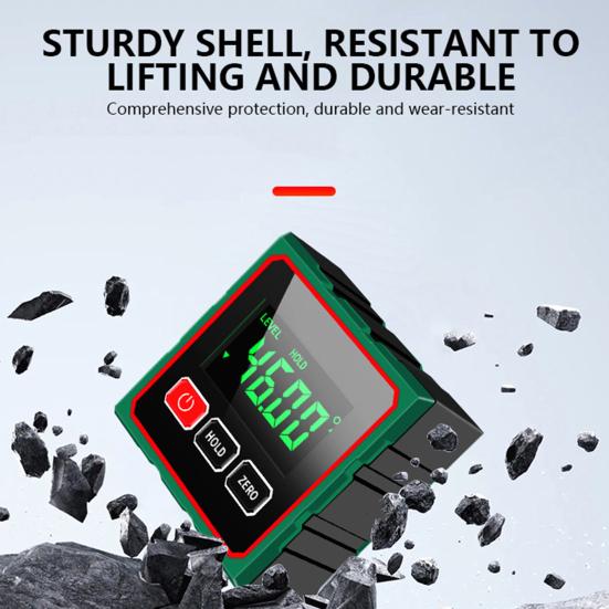 Magnetic Digital Angle Finder LCD Display Electronic Level Box Accurate Cube Inclinometer Table Saw Miter Protractor Woodworking Measuring Tool