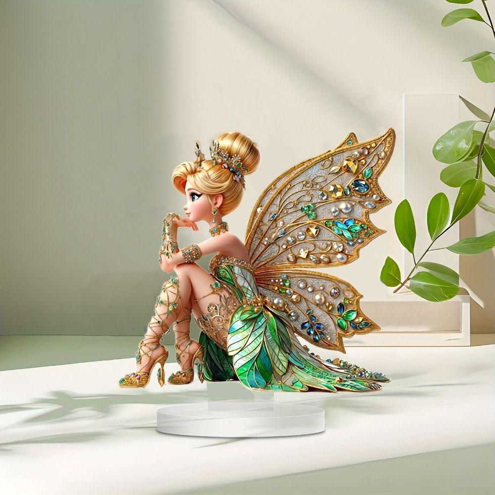 Se základní akrylovou sochou víla Ornament Vodotěsný Stolní Ornament Stolní dekorace