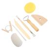 8pcs Smooth Wooden Handles Clay Sculpting Tools Set Double-Sided Modeling Tools  Clay Sculpting