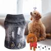 Denim Vest Jacket T-Shirt Cute Puppy Clothes, Comfortable Cool Clothing For Small Dogs
