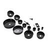 16Pcs Hole Saw Kit Carbon Steel Wear Resistance Accurate Efficient Hole Saw Set for Woodworking