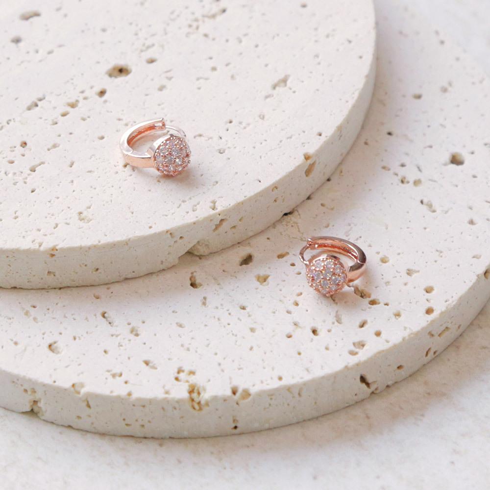Dieuamour 14K Gold Pin Obrée One-Touch Earrings