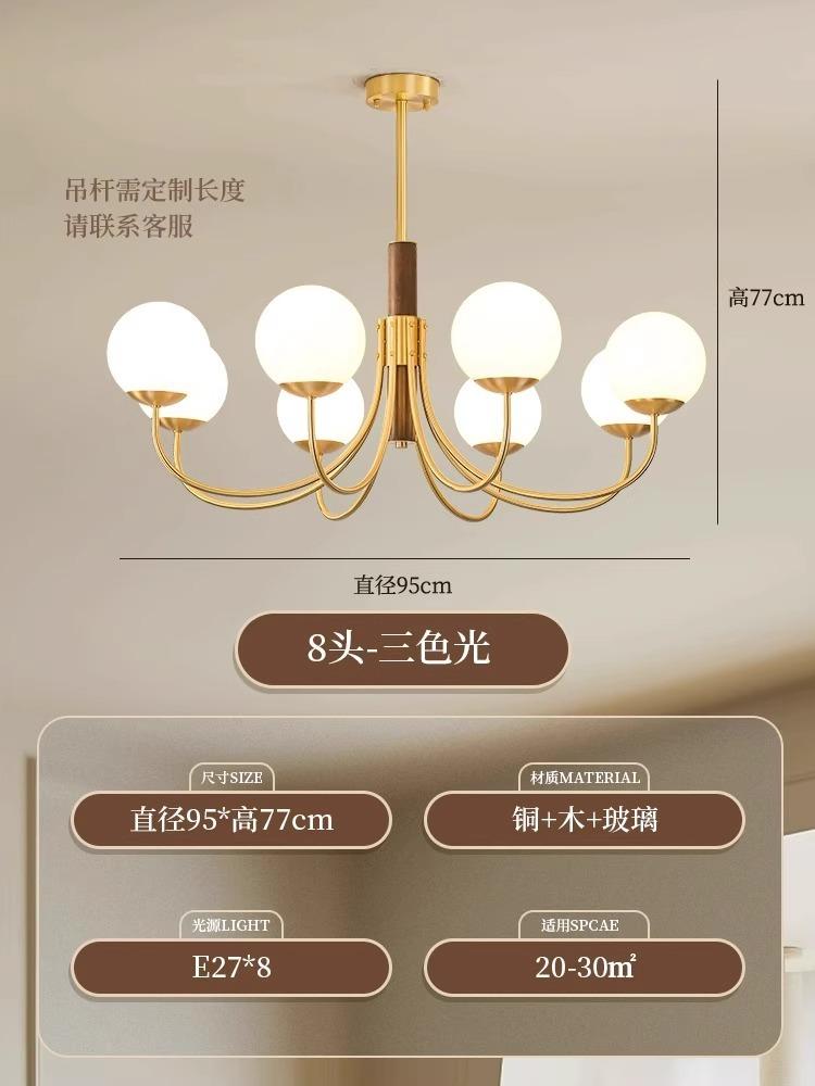 Modern living room, restaurant, American style chandelier, simple and fashionable home designer, French style chandelier