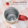 Portable 1000ML Straw Vacuum Cup Large Capacity Detachable Tea Storehouse Insulated Cup Cold&Hot 316 Stainless Steel Tumbler Car