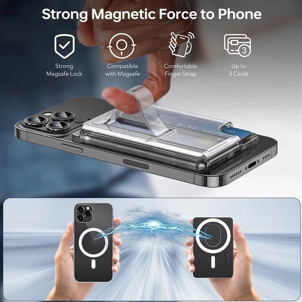 

Чехол-кошелек с защитой от кражи Магнитное кольцо Магнитная сумка для телефонных карт Высококачественный держатель для телефонных карт