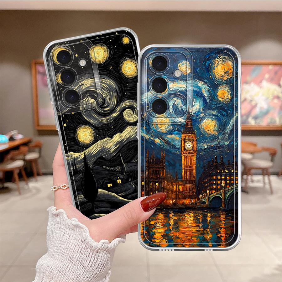 Phone Cover Case for Samsung Galaxy A57 A36 A37 A34 A35 A54 A15 A14 A16 A56 A26 A24 A25 A51 A52 A55 A52 A23 Van Gogh Starry Sky