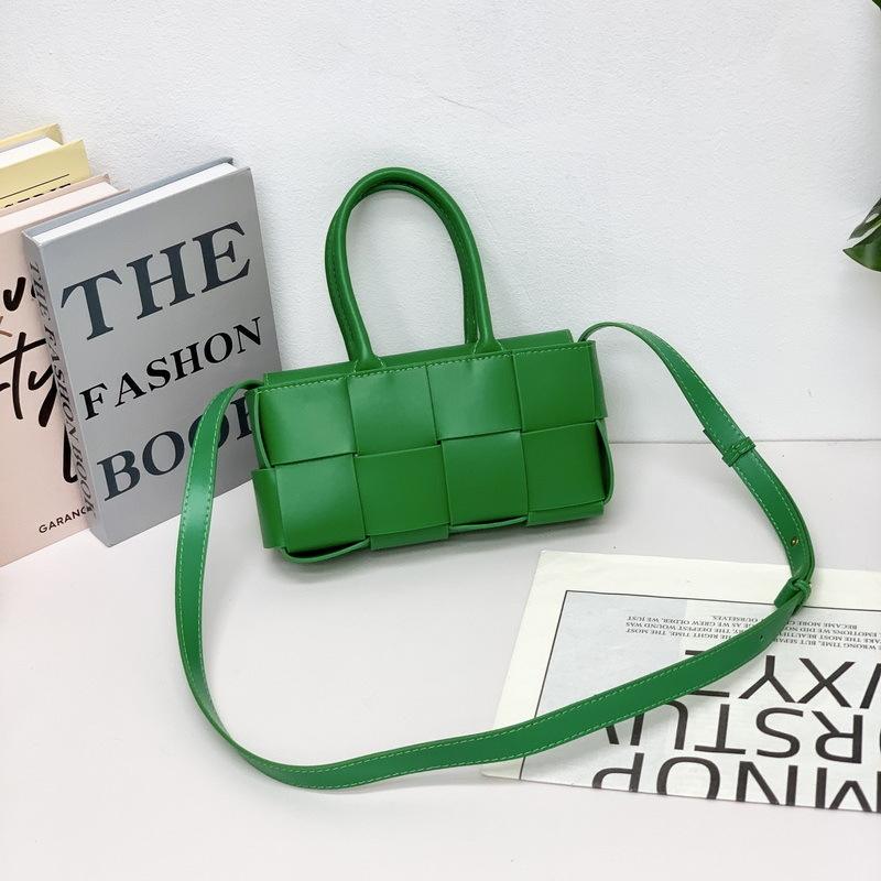 2026 New Genuine Leather Women s Bag Creative 8-Grid Mini Weaving Splicing Tote Basket Handheld Single Shoulder Diagonal Cross Approximately 22 x 11 x 55cm 7850₽