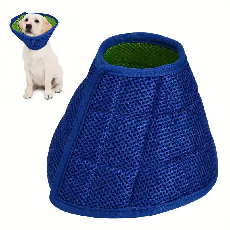 

Защитный ветеринарный воротник для кошек и собак - Защита от вылизывания, укусов, царапания, уход и груминг, шейный воротник S (23-27cm) морская волна