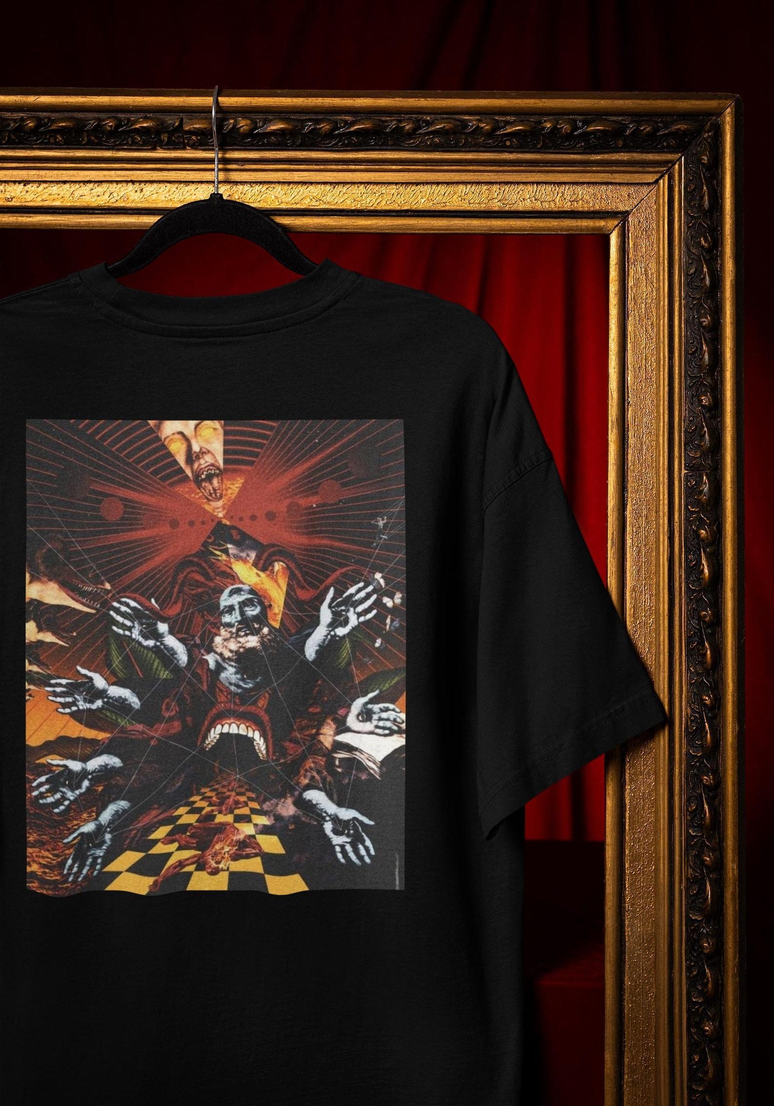 Psychedelic Horror T-Shirt: Vintage Surreal Collage, Dark Graphic Comfort Colors® M