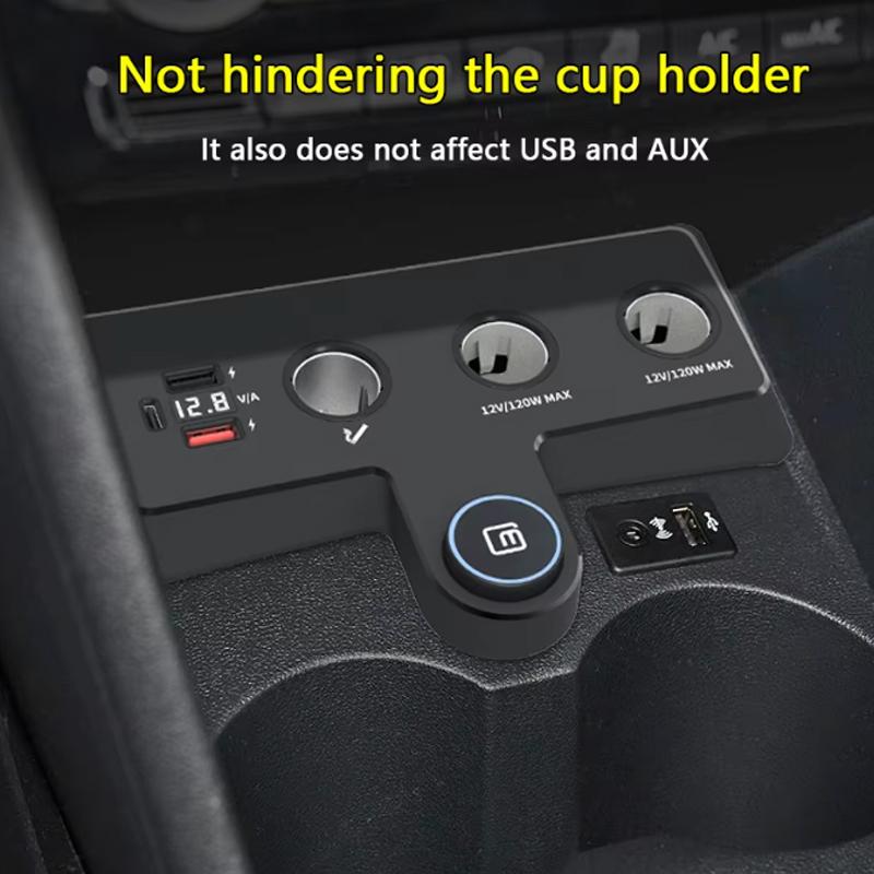 For Volkswagen Polo / Cross Polo / GTI / Blue GT / R WRC Car Charger Cigarette Lighters USB Fast Charging Cables Power Adapters