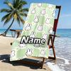 Custom Name Personalized Miffy Print Beach Towel, for Trip Camping Beach Party Home Decor, Birthday Gift for Family & Friends