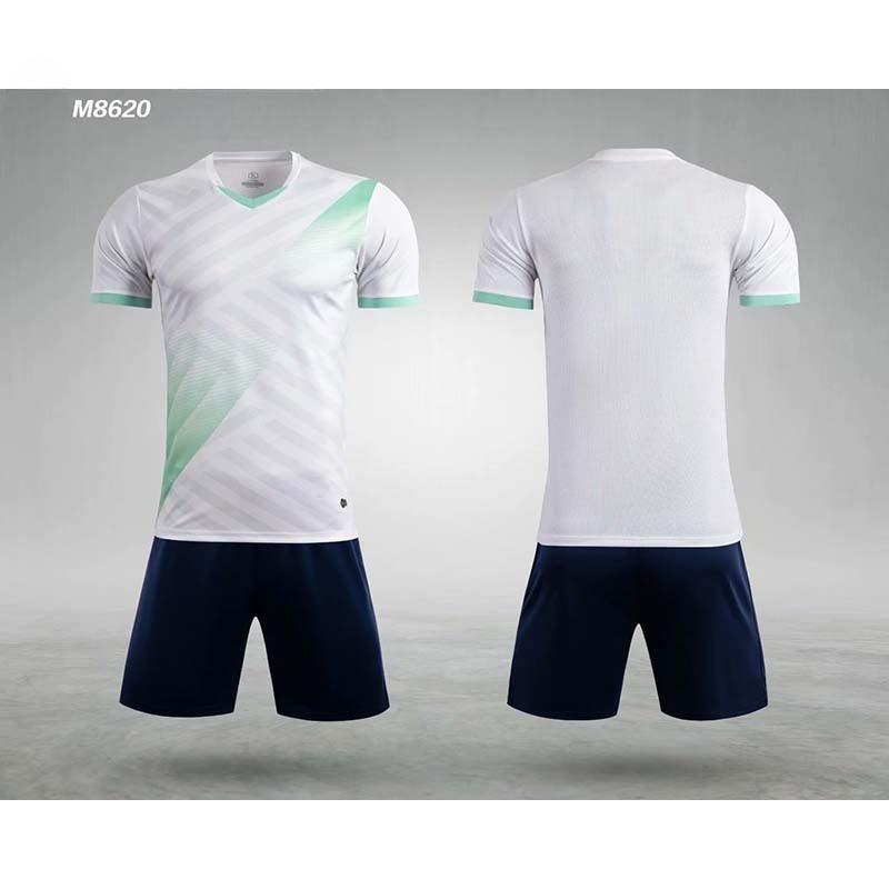 Football Jersey Set Men S And Women S Football Jersey Short-Sleeved Jersey Children S Football Training Jersey Shorts Student Competition Jersey XXS белый