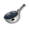 Kevnhaun Stainless Steel Deep Pan 24cm KVDP24 Non-stick Coating for Easy Cleaning. A Reliable Stainless Steel Frying Pan with a Deep Design That
